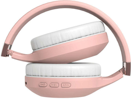 PowerLocus P4 Plus Безжични / Жични Over Ear Слушалки с 30 часа Работа Розово злато
