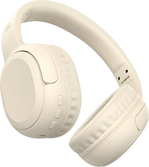 Usams YG23 Ασύρματα Bluetooth On Ear Ακουστικά με 40 ώρες Λειτουργίας Beige