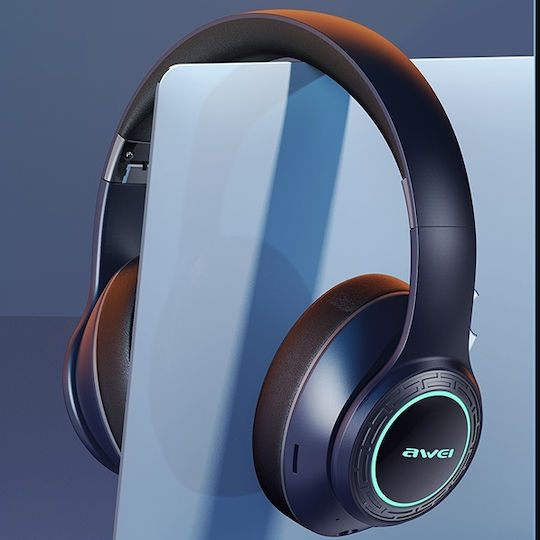 Awei A300BL Ασύρματα / Ενσύρματα On Ear Ακουστικά με 12 ώρες Λειτουργίας Μαύρα