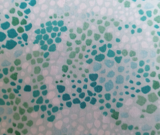 Ozean Dots Blau-Grün Zierkissen 45x45cm