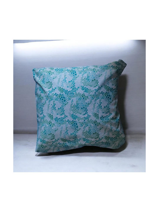 Sofa Cushion Ocean Dots Blue-Green 45x45cm