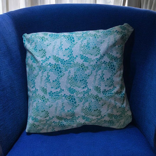 Μαξιλάρι Καναπέ Ocean Dots Blue-green 45x45εκ.