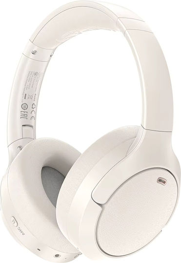 Acefast Wireless / Wired Over Ear Headphones with 55 hours of Operation and Quick Charge White