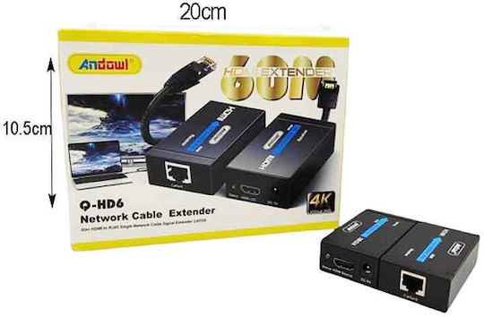 Andowl Q-HD6 HDMI Удължител Q-HD6