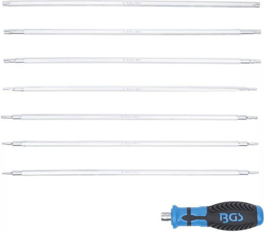 Set Screwdrivers Interchangeable Torx T-profile Bits Torx Plus Hole 8 Pcs Bgs 2326