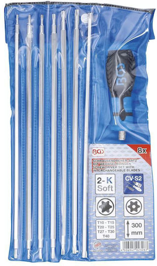 Set Screwdrivers Interchangeable Torx T-profile Bits Torx Plus Hole 8 Pcs Bgs 2326