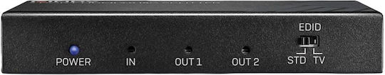 Lindy 2 Port 18G HDMI Splitter 38235