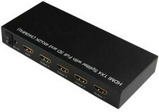 Techly IDATA HDMI-4K4 HDMI Сплитер IDATA HDMI-4K4