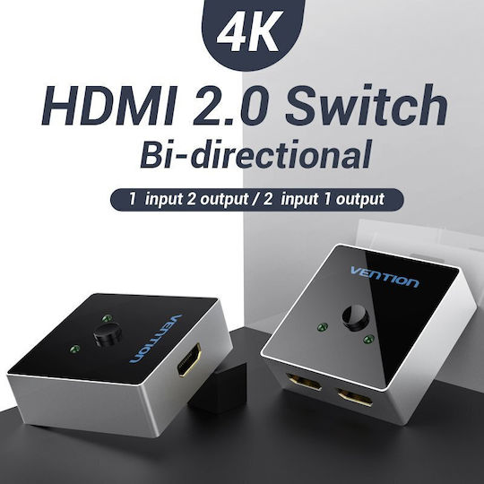 Vention Aflh0 Видео Сплитер От 1x Hdmi F До 2x Hdmi F 4k 2160p@60fps 3840x2160