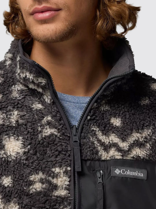 Winter Pass Ανδρική Ζακέτα Fleece Μαύρο