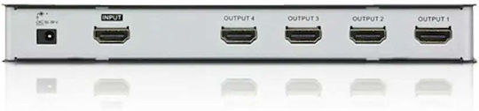 Splitter HDMI Aten VS184A De La 1x HDMI F La 4x HDMI F Până La 15m Până La Rezoluție Ultra HD Suport 3D 1 Dispozitiv