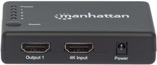 Manhattan 207706 UHD 1 είσοδος/4 έξοδοι HDMI Splitter