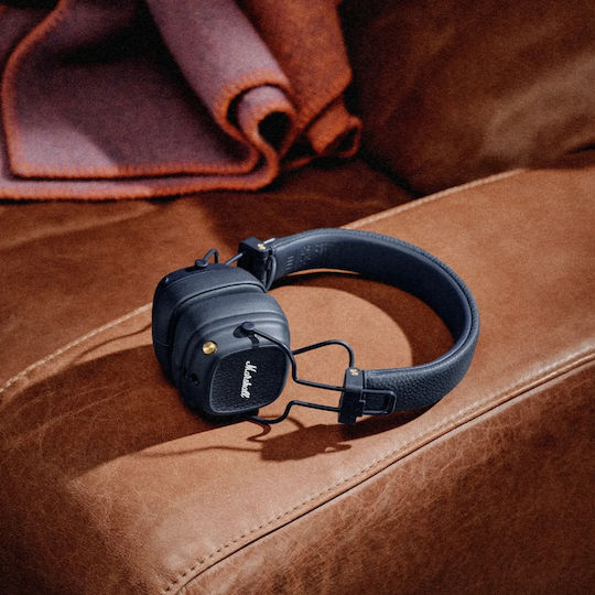 Marshall Major V Ασύρματα / Ενσύρματα On Ear Ακουστικά με 100 ώρες Λειτουργίας και Quick Charge Midnight Blue