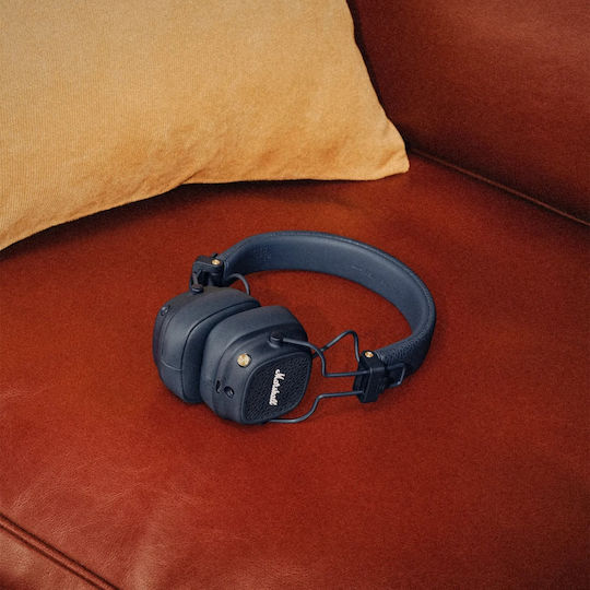 Marshall Major V Ασύρματα / Ενσύρματα On Ear Ακουστικά με 100 ώρες Λειτουργίας και Quick Charge Midnight Blue