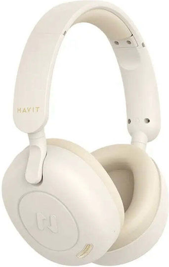 Havit H655BT Безжични / Жични On Ear Слушалки с 76 часа Работа Бежови