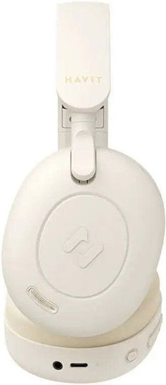 Havit H655BT Безжични / Жични On Ear Слушалки с 76 часа Работа Бежови