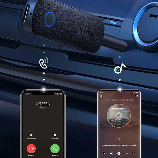 Ugreen Bluetooth 5.0 Приемник / Предавател с USB / 3,5 мм жак изходи и Микрофон