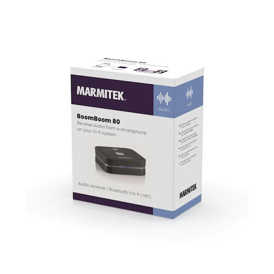 Marmitek Boomboom 80 Bluetooth Receiver Transmitter with 3.5mm Jack Output and NFC