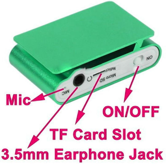 MP3-Spieler Mit LCD-Bildschirm 1.1 Zoll Grüne S-MP3-2016LG