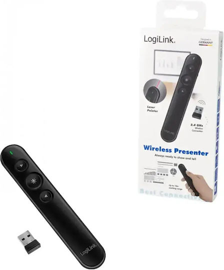 LogiLink Presenter Wireless Presenter με Κόκκινο Laser και Πλήκτρα Slideshow