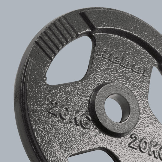 Rebel Δίσκος Ολυμπιακού Τύπου Μεταλλικός 1 x 20kg Φ50mm με Λαβές