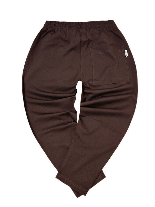 Ανδρικό Παντελόνι Ελαστικό Relaxed Fit Καφέ