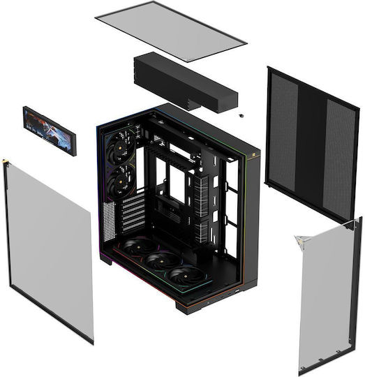 Thermalright A70 Vision Gaming Midi Tower Computer Case with Side Window Black