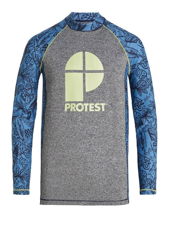 Protest Детски Бански Блуза С Дълъг Ръкав River Blue