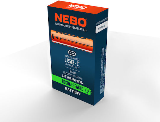 Nebo Wiederaufladbare Batterie 18650 Li-Ion 3200mAh 3.7V 1Stück