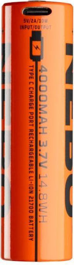 Nebo Wiederaufladbare Batterie 21700 Li-Ion 4000mAh 3.7V 1Stück