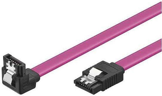Vcom Ch302r Кабел Sata С Заключване С Десен Ъгъл 0.45м