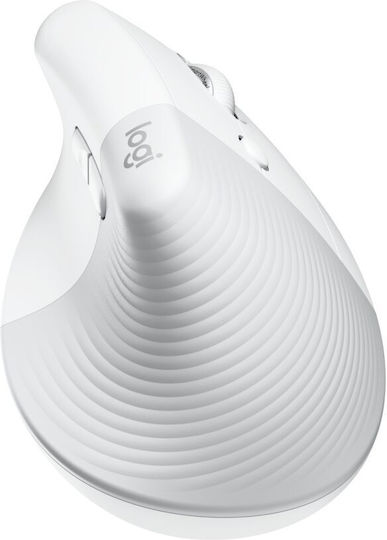 Logitech Lift Безжичен Ергономичен Vertical Мишка Бял