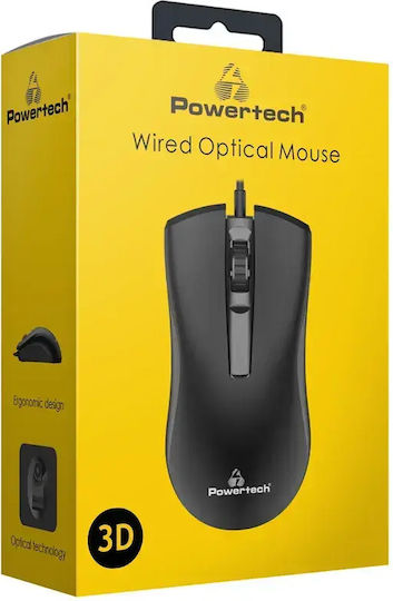 Powertech PT-808 Verkabelt Maus Schwarz