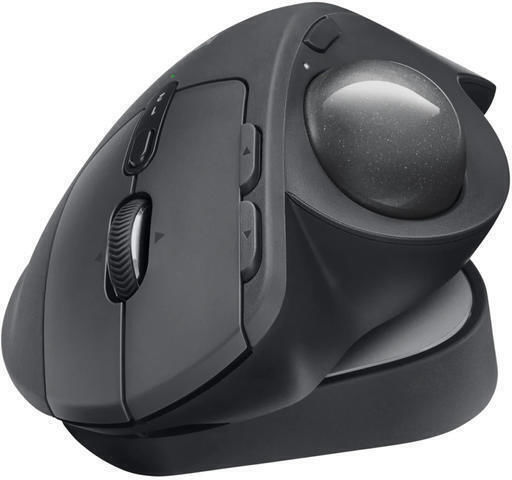 Logitech MX Ergo S Wireless Ergonomic Bluetooth Mouse with Trackball Black