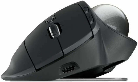 Logitech MX Ergo S Wireless Ergonomic Bluetooth Mouse with Trackball Black