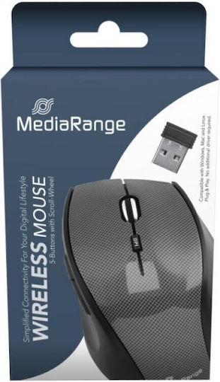 MediaRange MROS207 Ασύρματο Ποντίκι Μαύρο