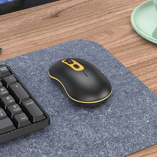 Hoco GM21 Wireless Mouse Black / Yellow