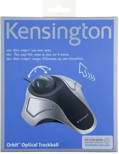 Kensington Orbit Optical Trackball Ενσύρματο Ποντίκι Ασημί