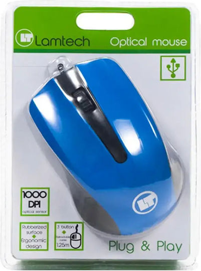 Lamtech LAM021240 С Кабел Мишка Синя