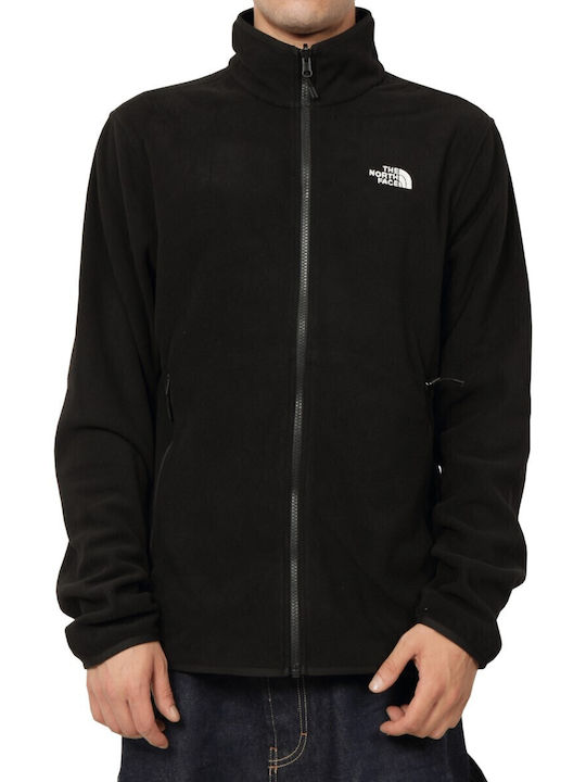 Glacier Ανδρική Ζακέτα Fleece Μαύρη