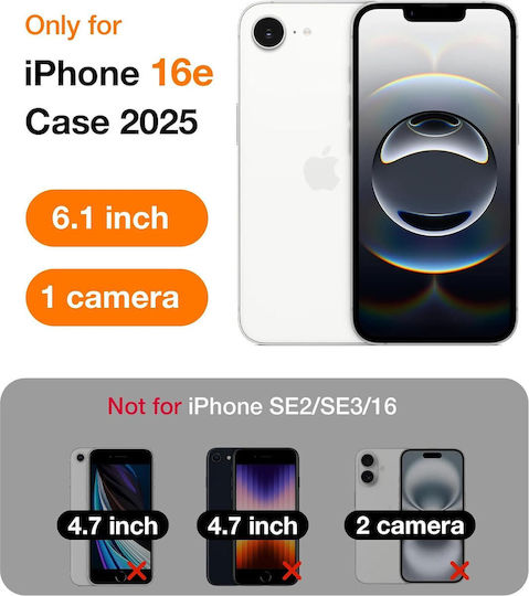 Torras Diamond-mag Back Cover Silicon Transparent (iPhone 17e / 16e)