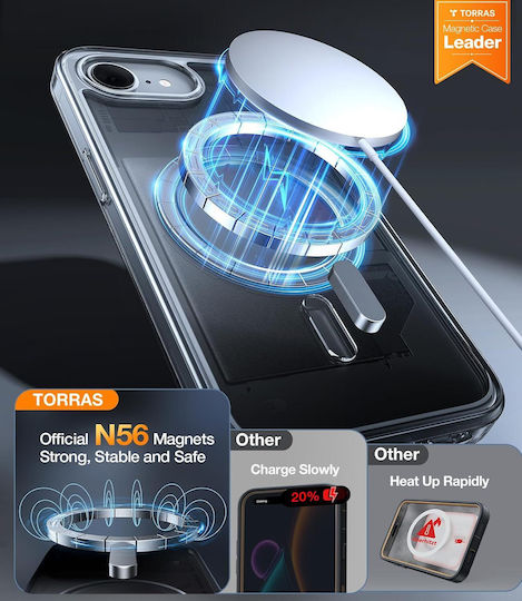 Torras Diamond-mag Back Cover Silicon Transparent (iPhone 17e / 16e)