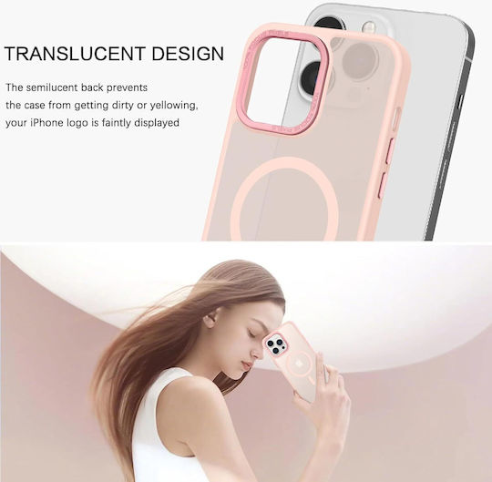 Orso Back Cover Plastic / Silicon Roz (iPhone 14 Pro)