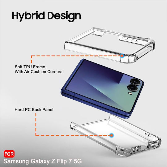 Orso Book Silicone Transparent (Galaxy Z Flip7)