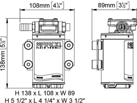 Marco Oil Transfusion Pump for Boat 12V
