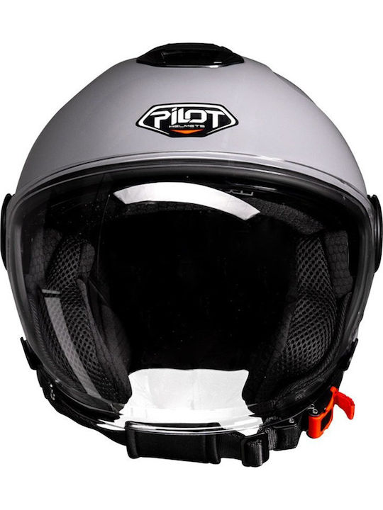 Pilot Fly SV Nardo Grey Κράνος Μηχανής Jet ECE 22.06 1300gr με Sunvisor