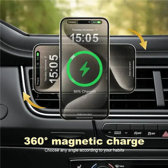 Wiwu Ch-323 Qi2 Handyhalterung Auto mit Magnet MagSafe Schwarze