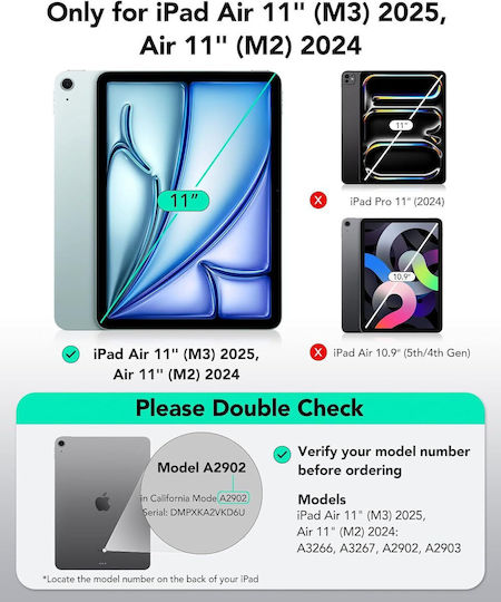 ESR Ultrafit Armorite Gehärtetes Glas Für iPad Pro 2024 13"