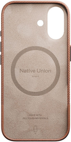 Native Union Back Cover Piele 1mm Maro (iPhone 17)