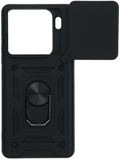 Umschlag Rückseite Silikon / Kunststoff Schwarz (Xiaomi 15 Pro)